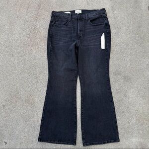 Universal Thread Womens‎ High Rise Flare Jeans Black Washed Size 12S New